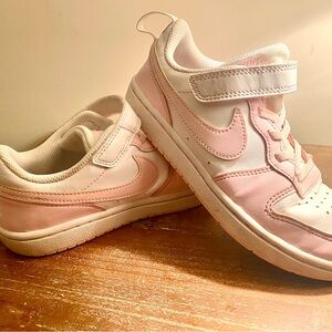 Nike Kids Court Borough Pink Foam Sneakers (kids 13)